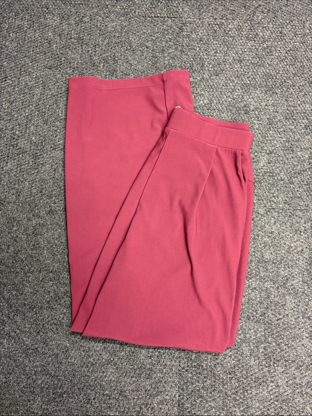 Halara Flex Micro Waffle Pants pink red maroon mauve rose size Medium NWT